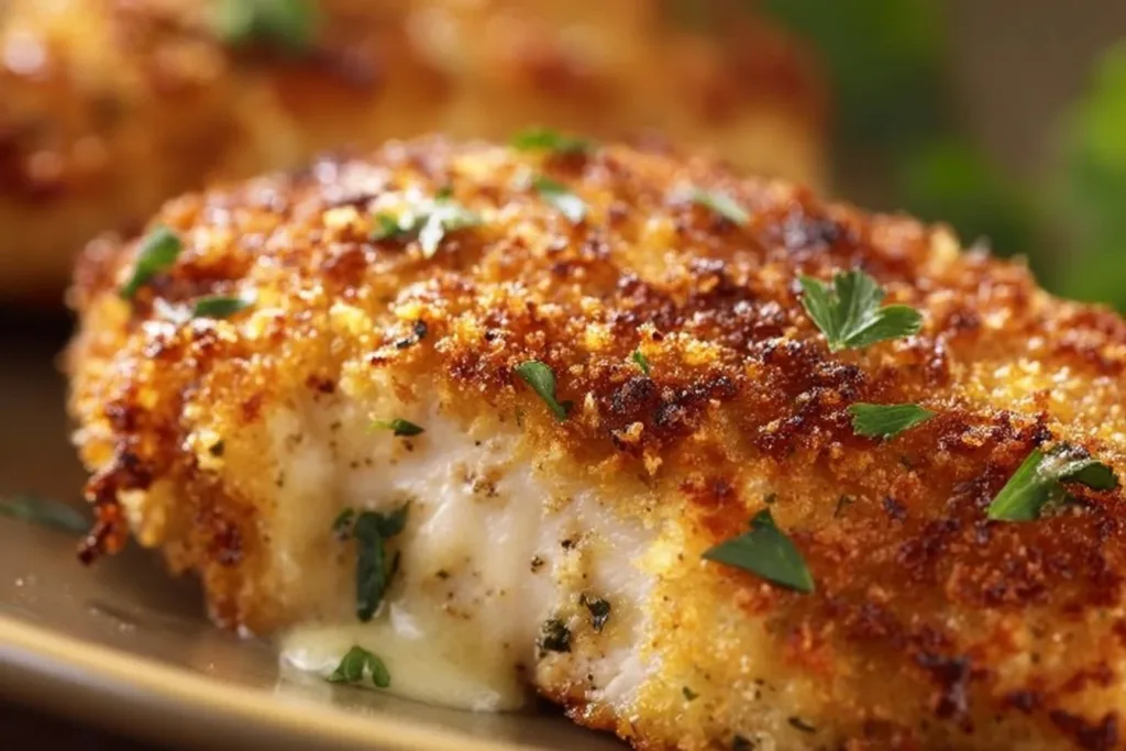 Deliciously crispy Parmesan Crusted Chicken, inspired by Longhorn's recipe.