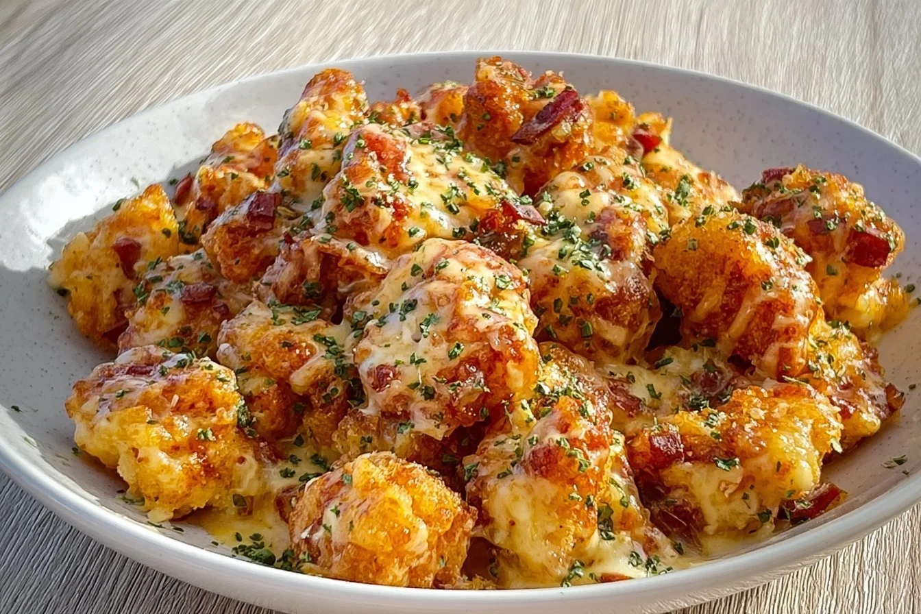 Cottage Cheese Parmesan Firecracker Chicken dish served on a plate