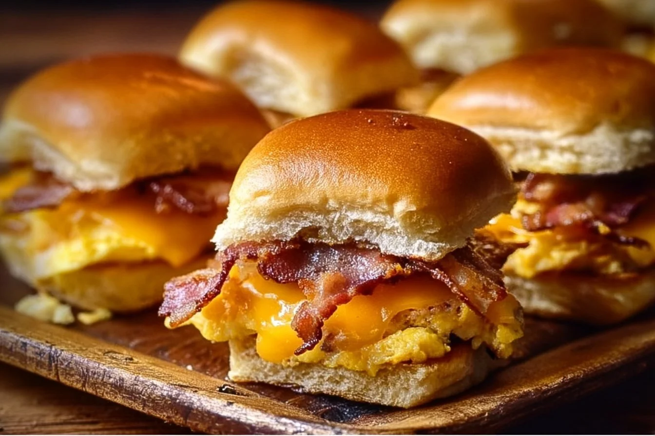 Crack Breakfast Sliders breakfast sliders Delicious Crack Breakfast Sliders served on a platter