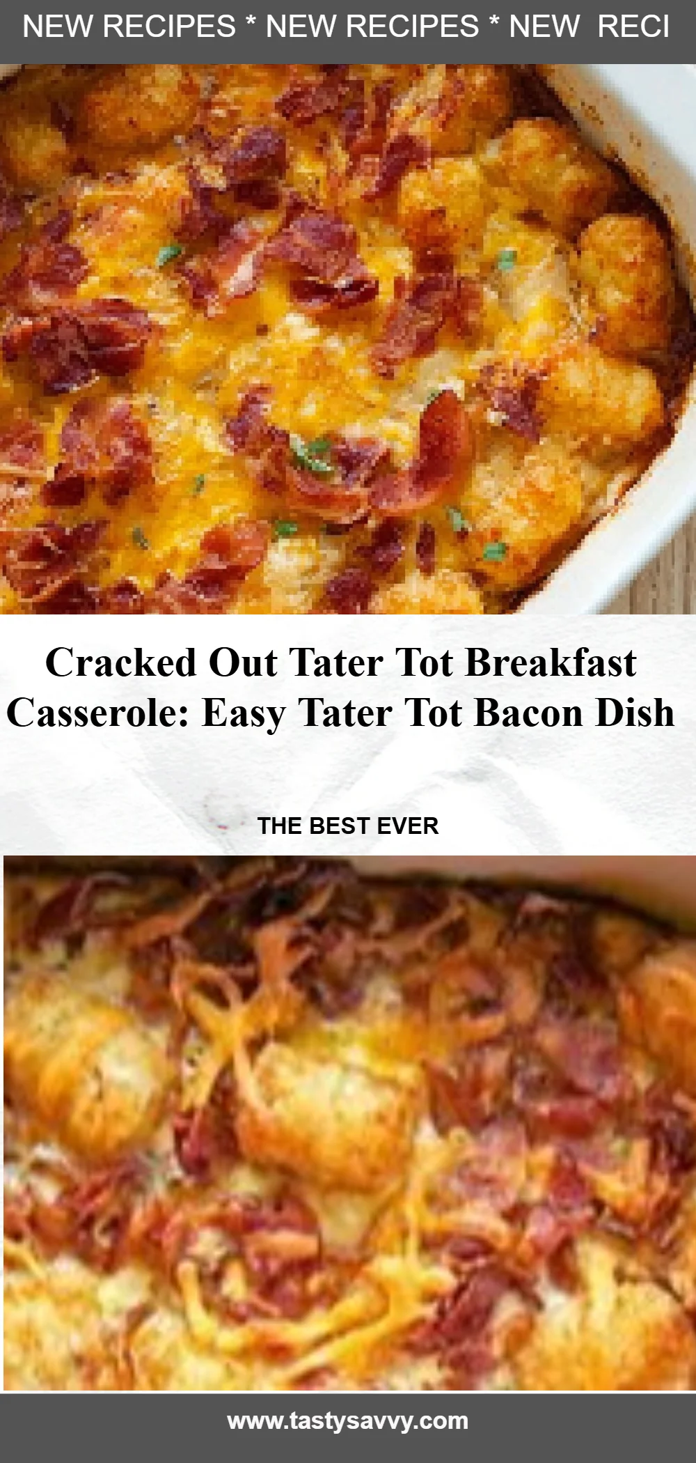 Cracked Out Tater Tot Breakfast Casserole