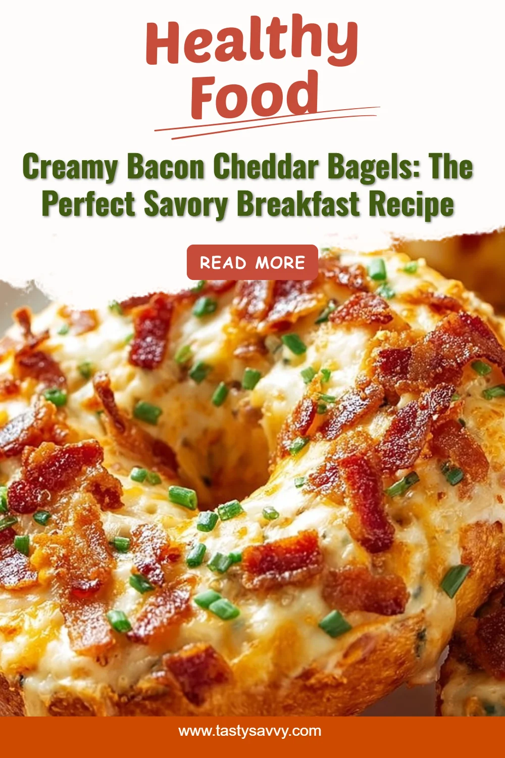 Creamy Bacon Cheddar Bagels