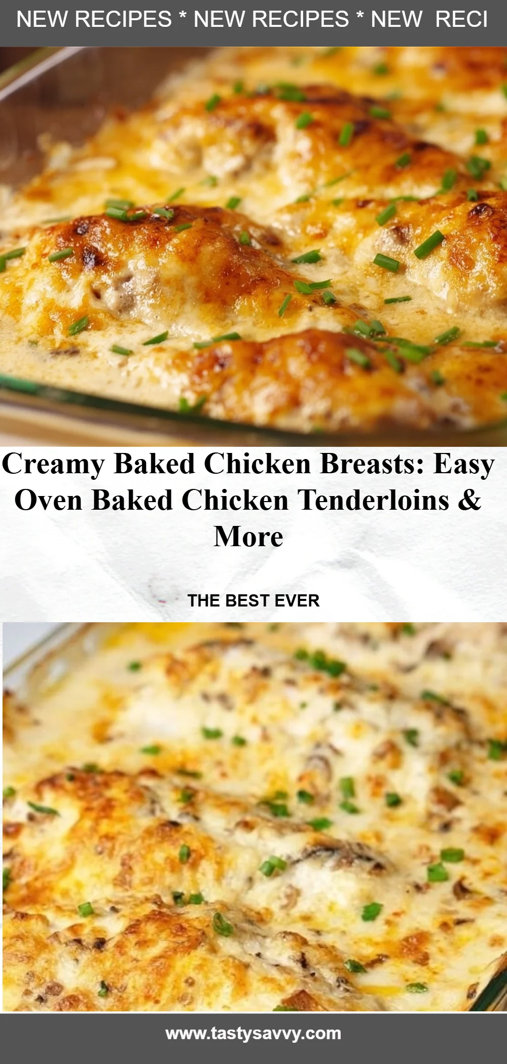 Creamy Baked Chicken Breasts baked chicken Creamy Baked Chicken Breasts