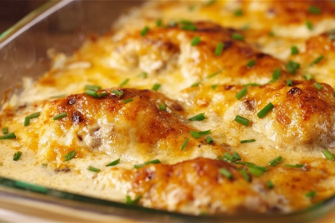 Creamy Baked Chicken Breasts baked chicken Creamy Baked Chicken Breasts