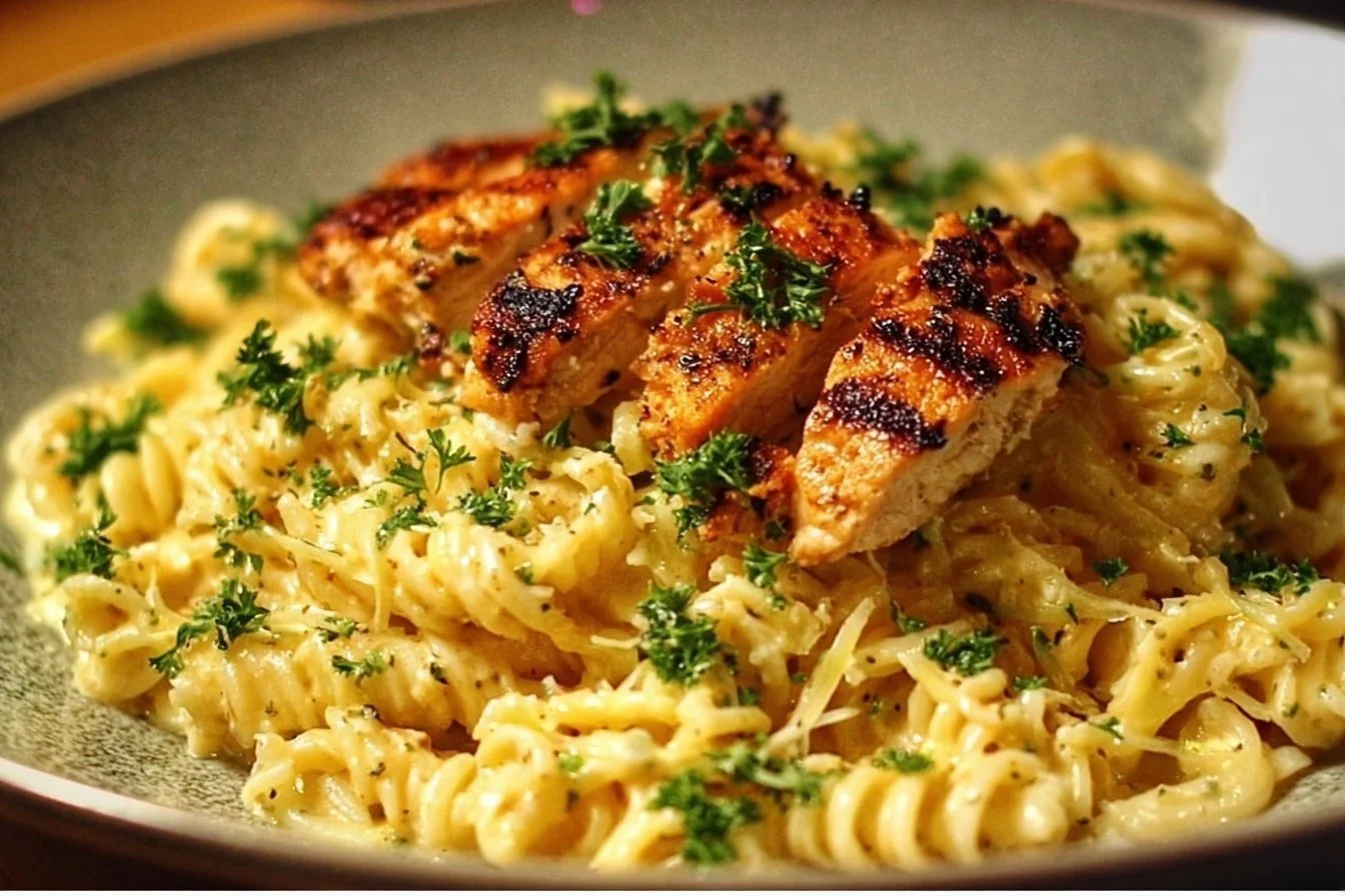 Creamy Chicken Garlic Parmesan Pasta