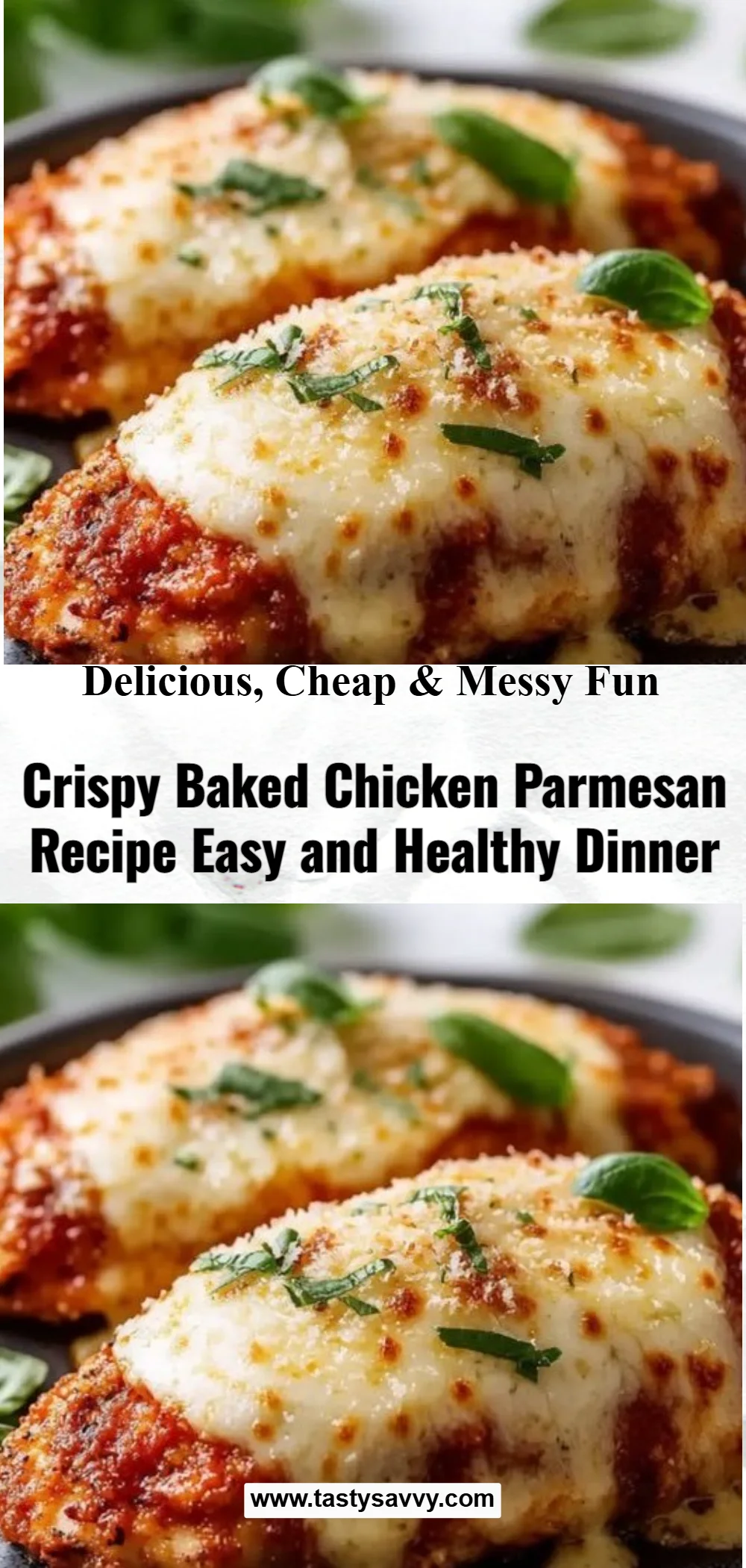 Crispy Baked Chicken Parmesan