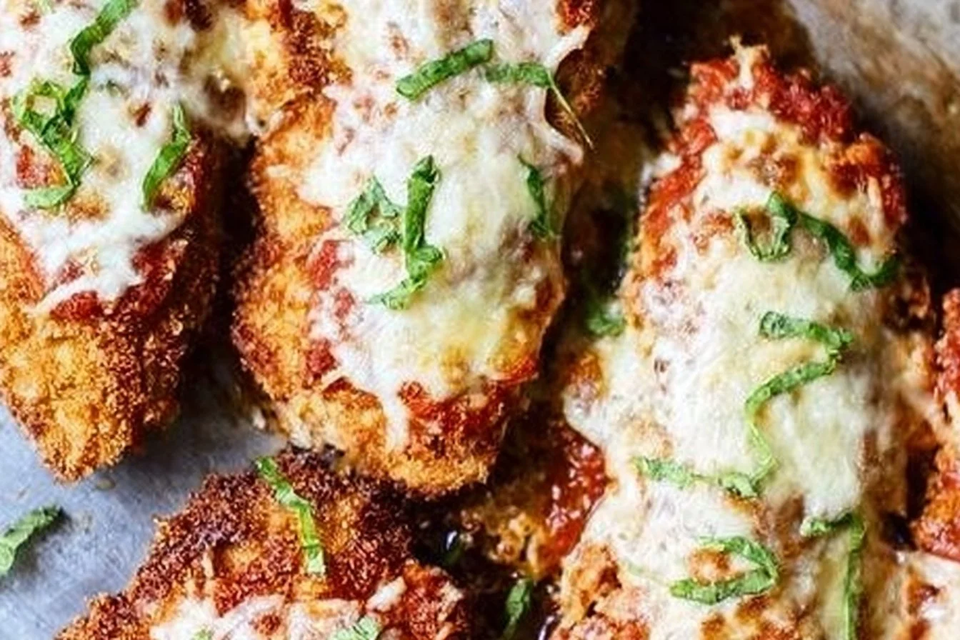 Crispy Chicken Parmesan Crispy Chicken Parmesan Crispy Chicken Parmesan