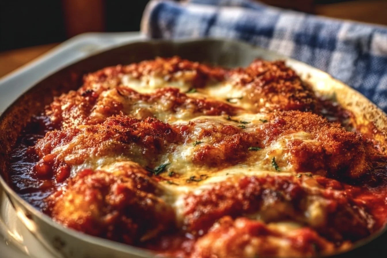 Crispy Chicken Parmesan Casserole