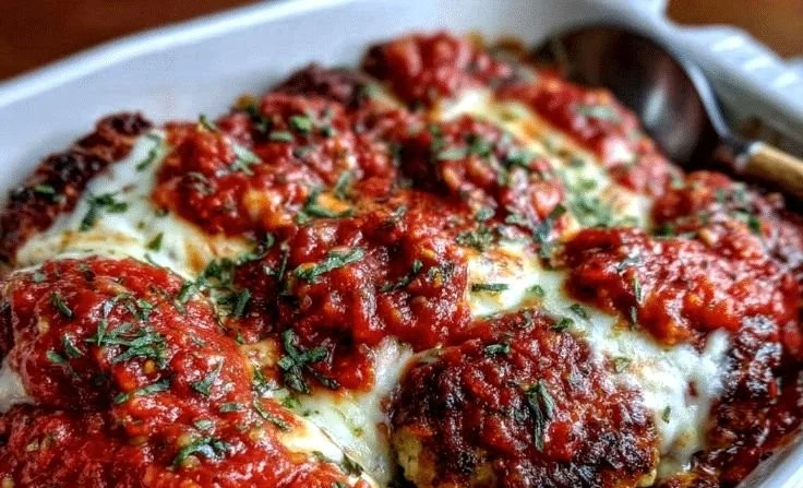Crispy Chicken Parmesan Casserole