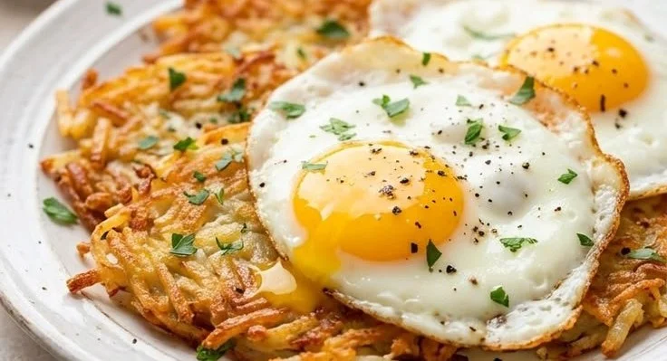 Crispy Hashbrowns and Eggs hashbrowns and eggs Crispy Hashbrowns and Eggs