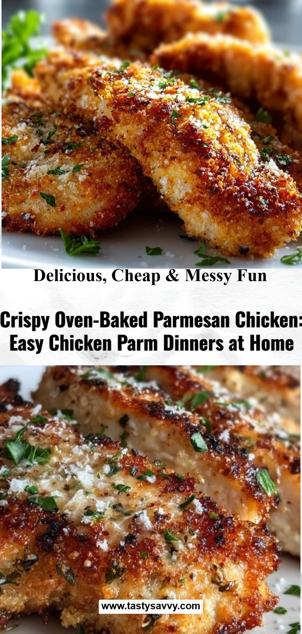 Crispy Oven-Baked Italian Parmesan Chicken
