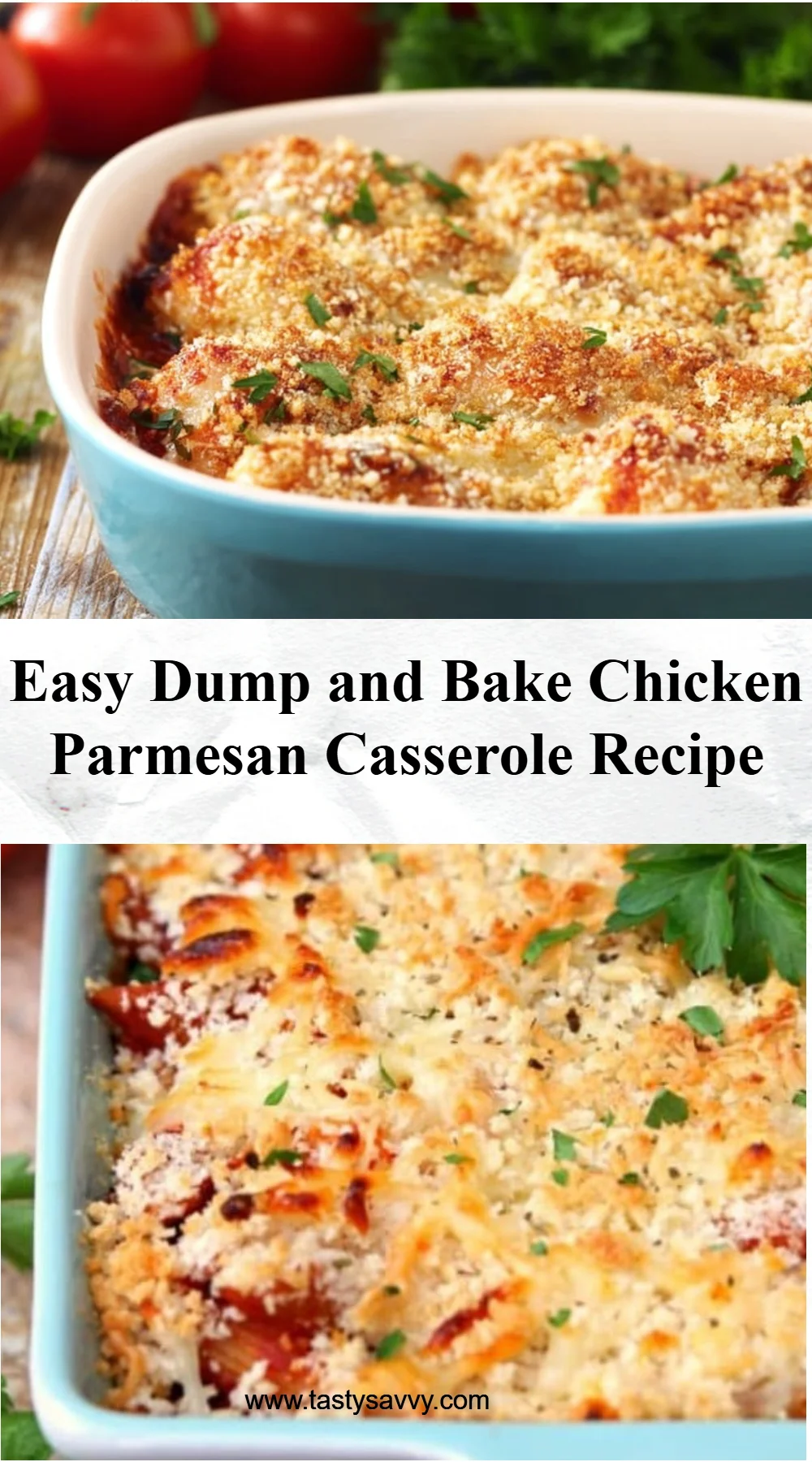 Dump and Bake Chicken Parmesan