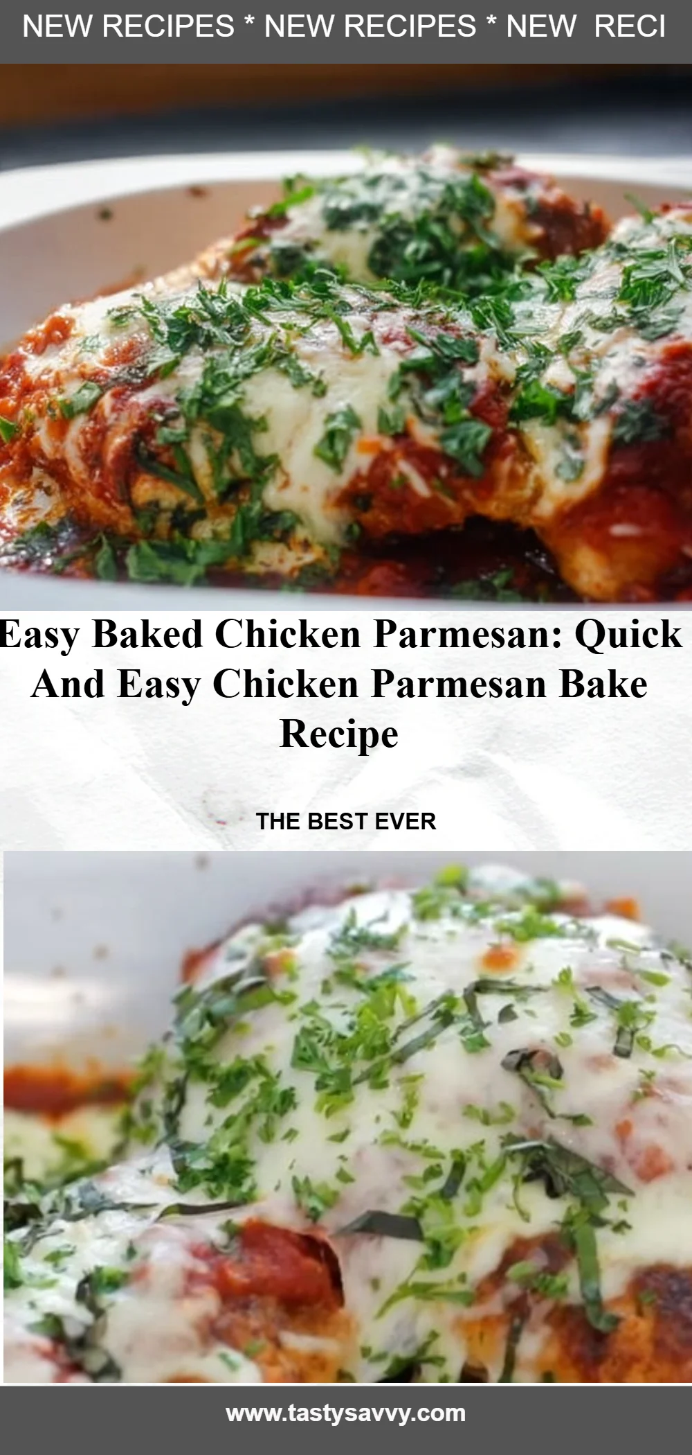 Easy Baked Chicken Parmesan baked chicken parmesan Easy Baked Chicken Parmesan