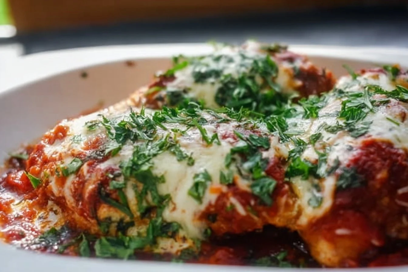 Easy Baked Chicken Parmesan baked chicken parmesan Easy Baked Chicken Parmesan