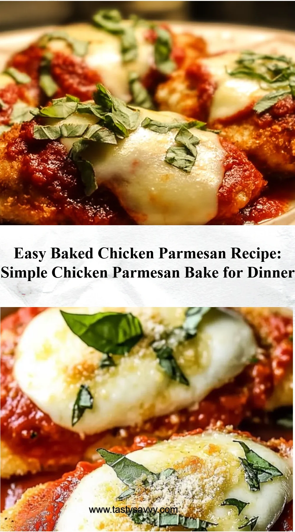 Easy Baked Chicken Parmesan