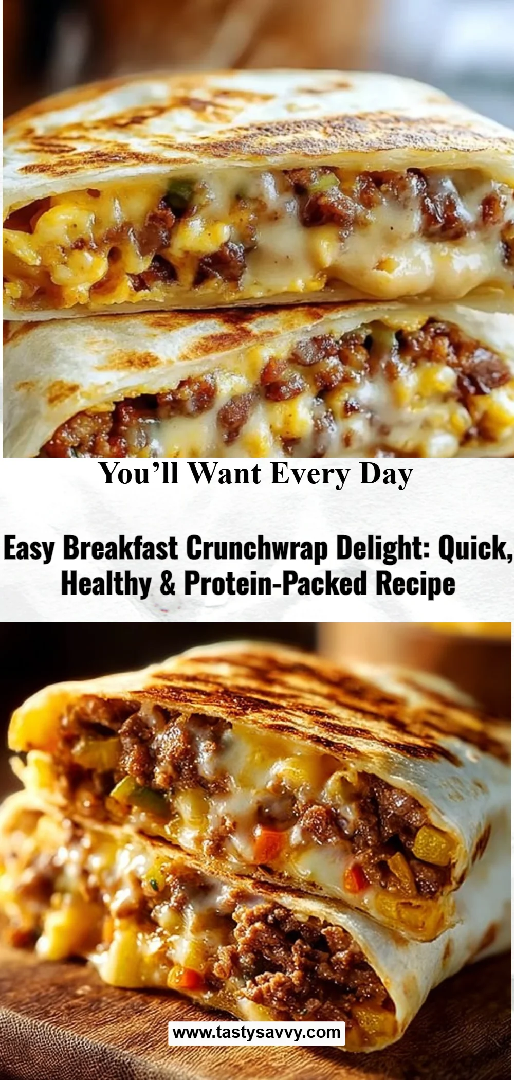 Easy Breakfast Crunchwrap Delight