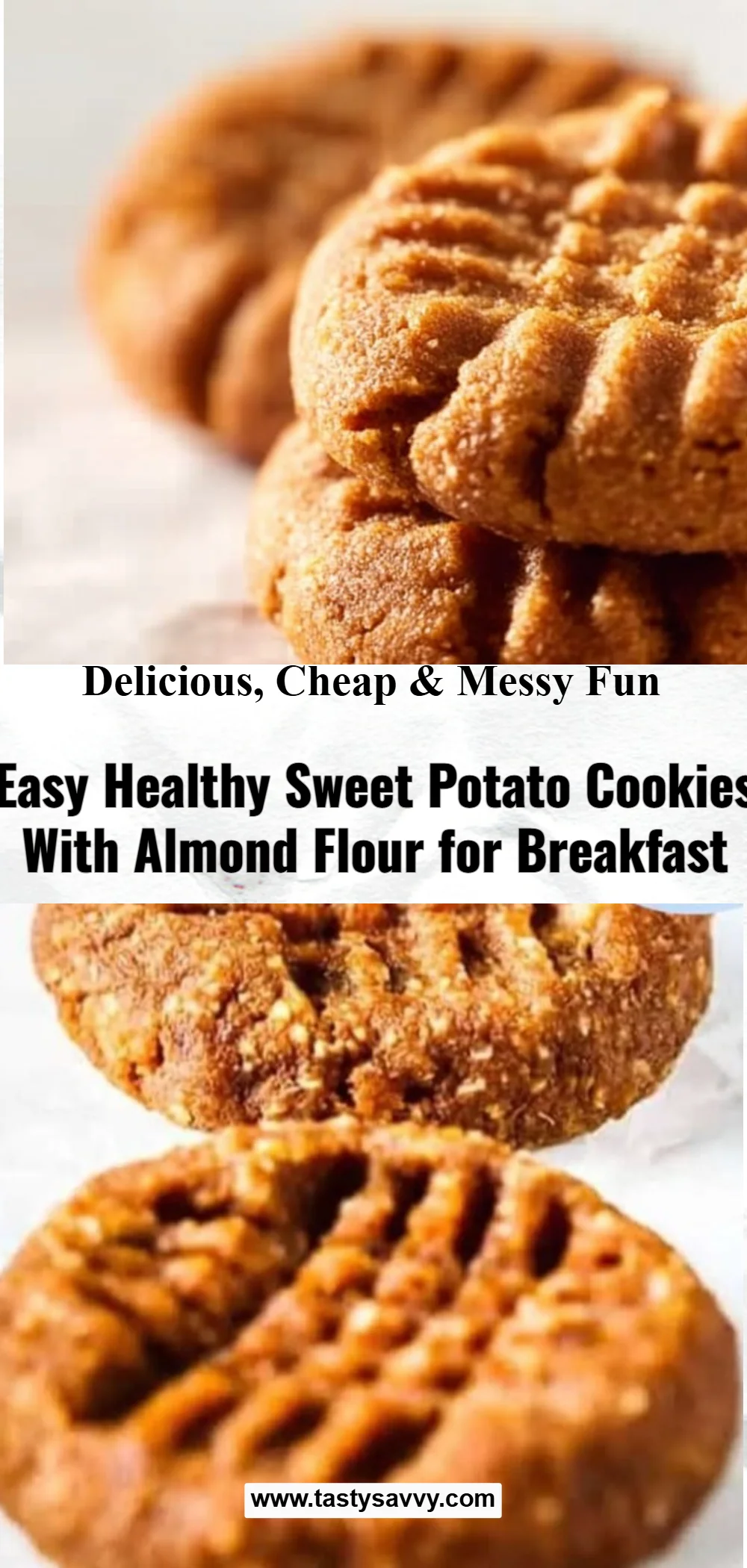 Easy Healthy Cinnamon Sweet Potato Breakfast Cookies