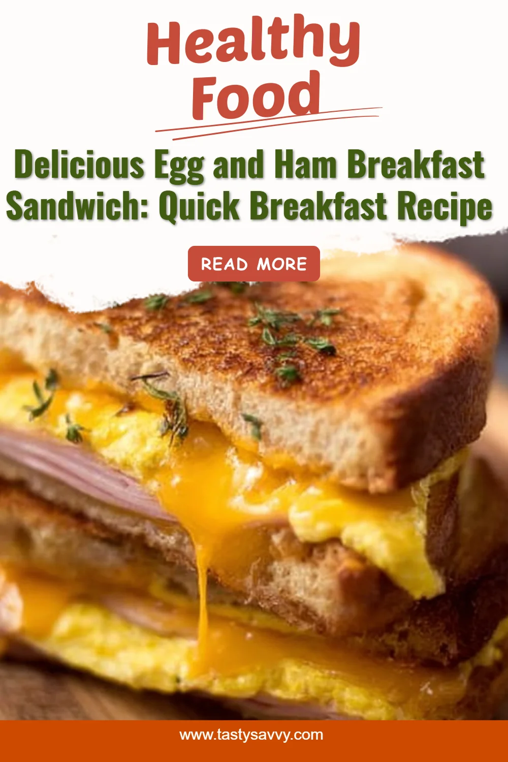 Egg and Ham Breakfast Sandwich