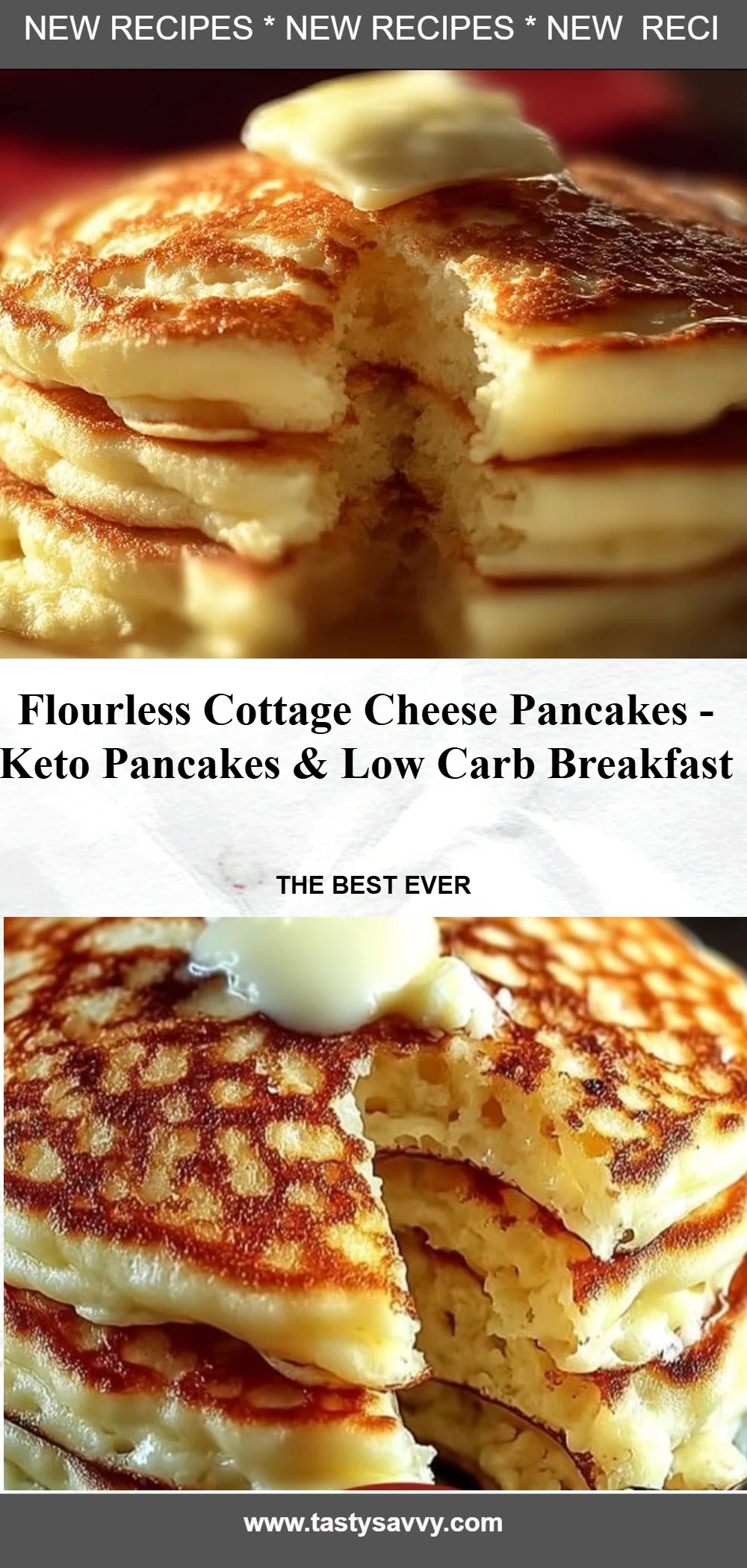 Flourless Cottage Cheese Pancakes