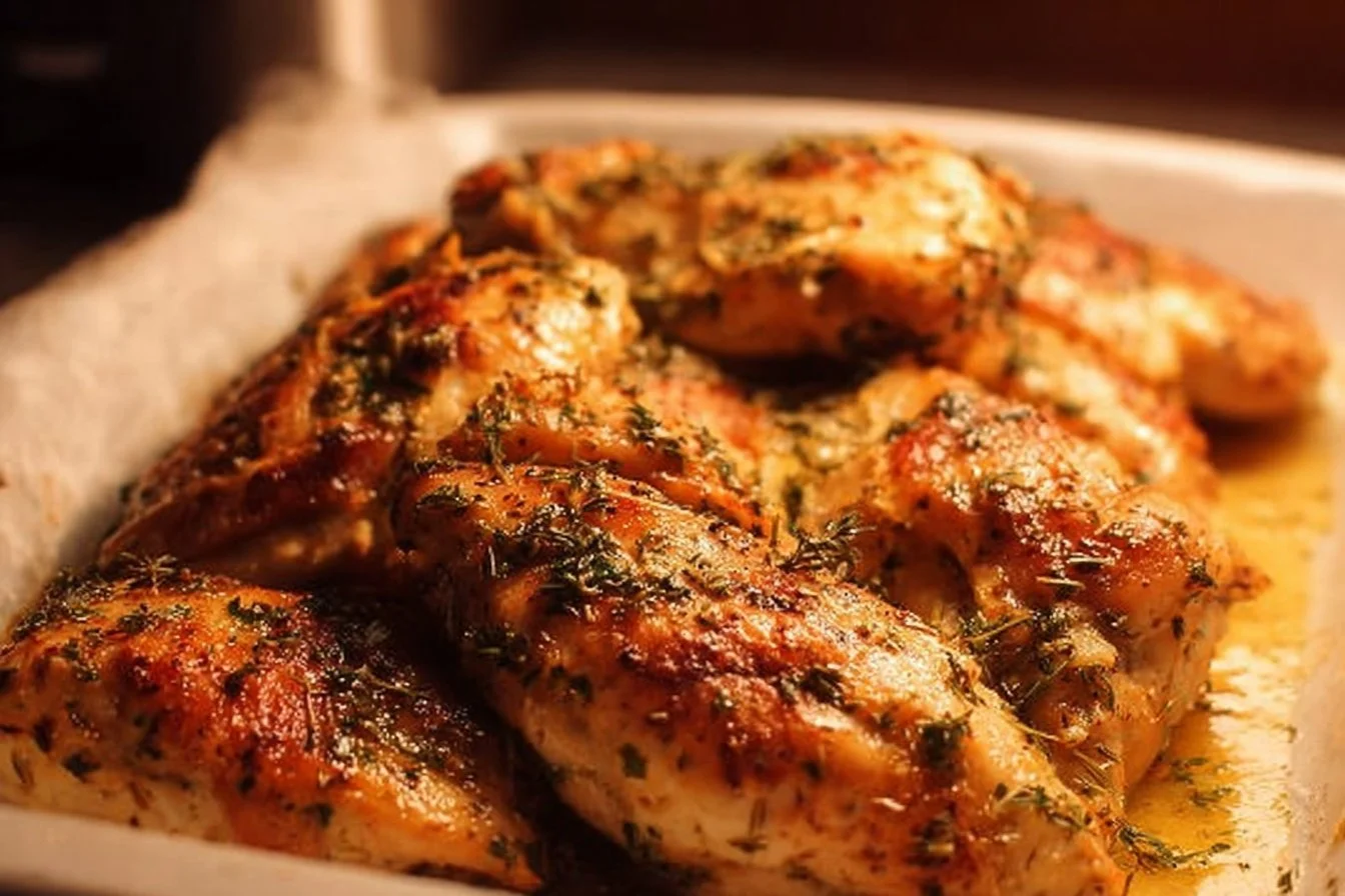 Garlic Butter Baked Chicken Breast baked chicken Delicious garlic butter baked chicken breast ready to serve