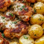 Garlic Parmesan Chicken Thighs and Potatoes garlic parmesan chicken thighs and potatoes 2026 03 04 002855 1024x683 1