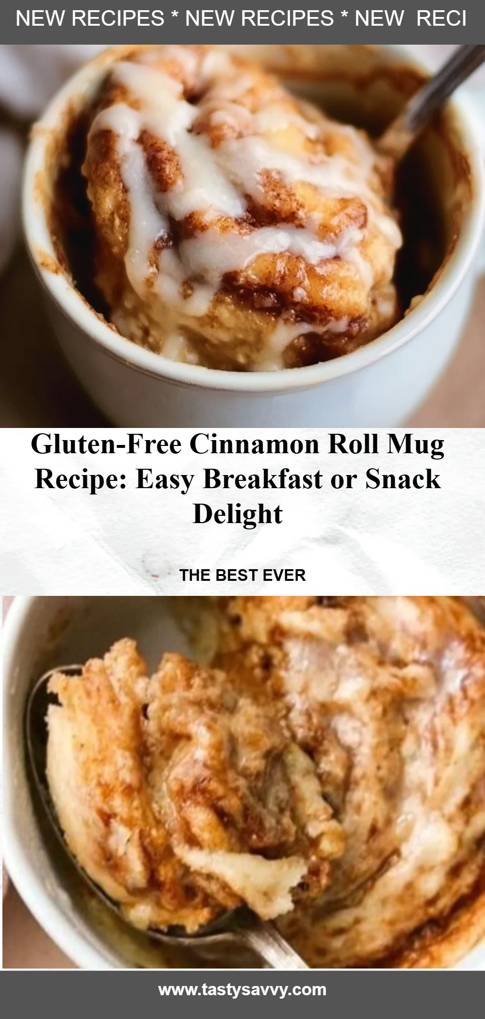 Gluten-Free Cinnamon Roll in a Mug