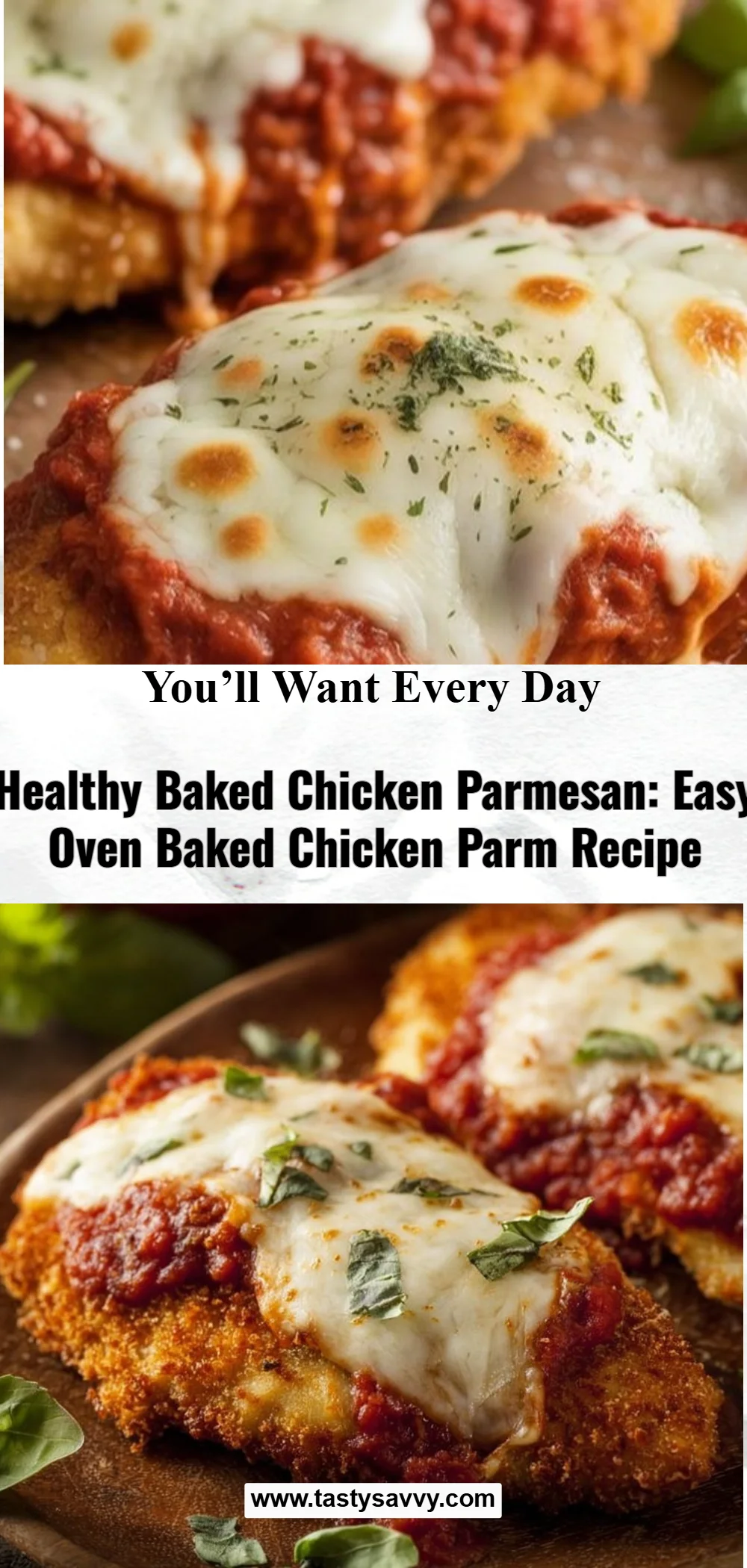 Healthy Baked Chicken Parmesan baked chicken parmesan Healthy Baked Chicken Parmesan