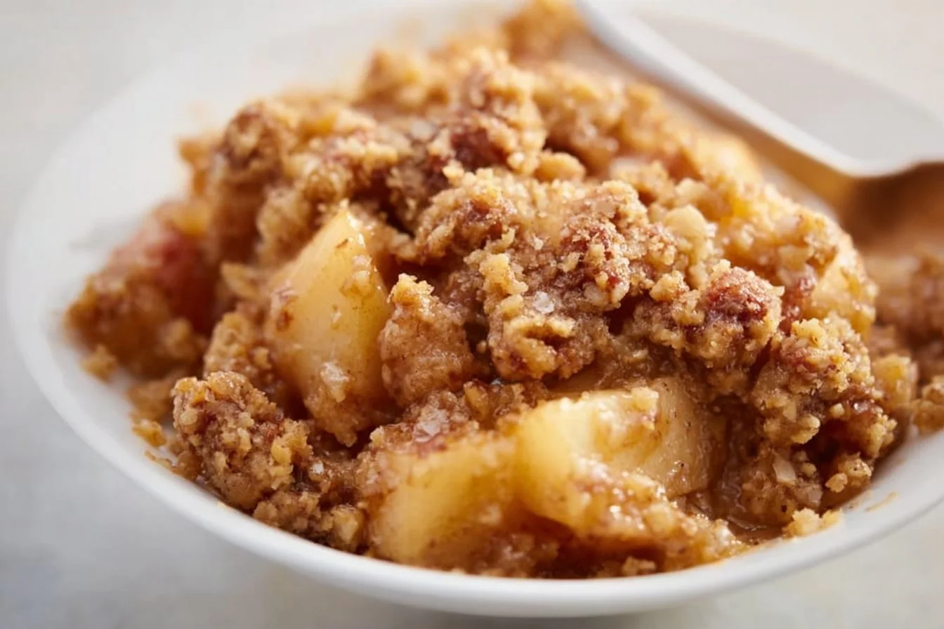 Healthy Breakfast Apple Crumble apple crumble Healthy breakfast apple crumble with oats and fresh apples