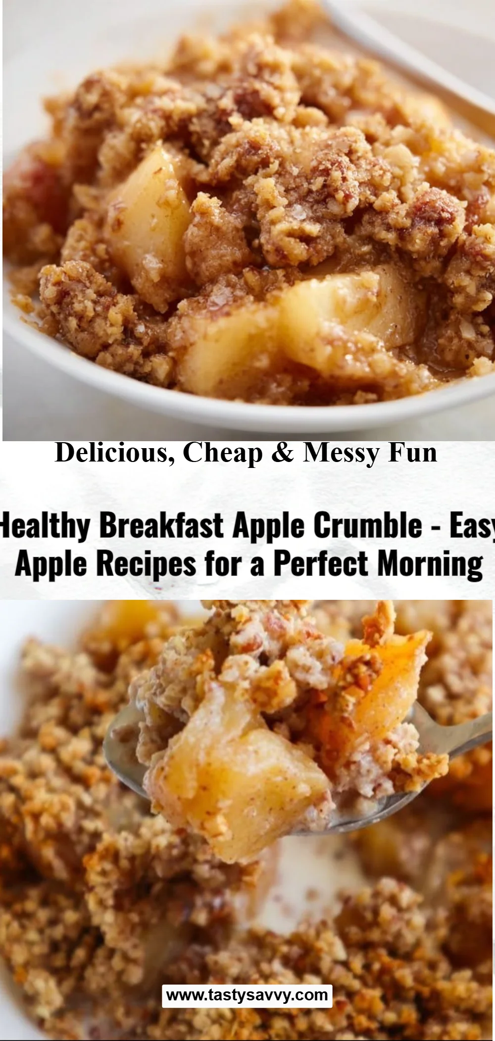 Healthy Breakfast Apple Crumble apple crumble Healthy Breakfast Apple Crumble
