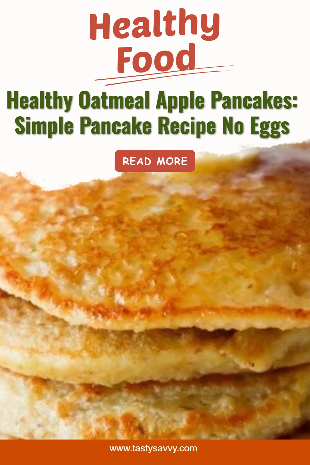 Healthy Oatmeal Apple Pancakes