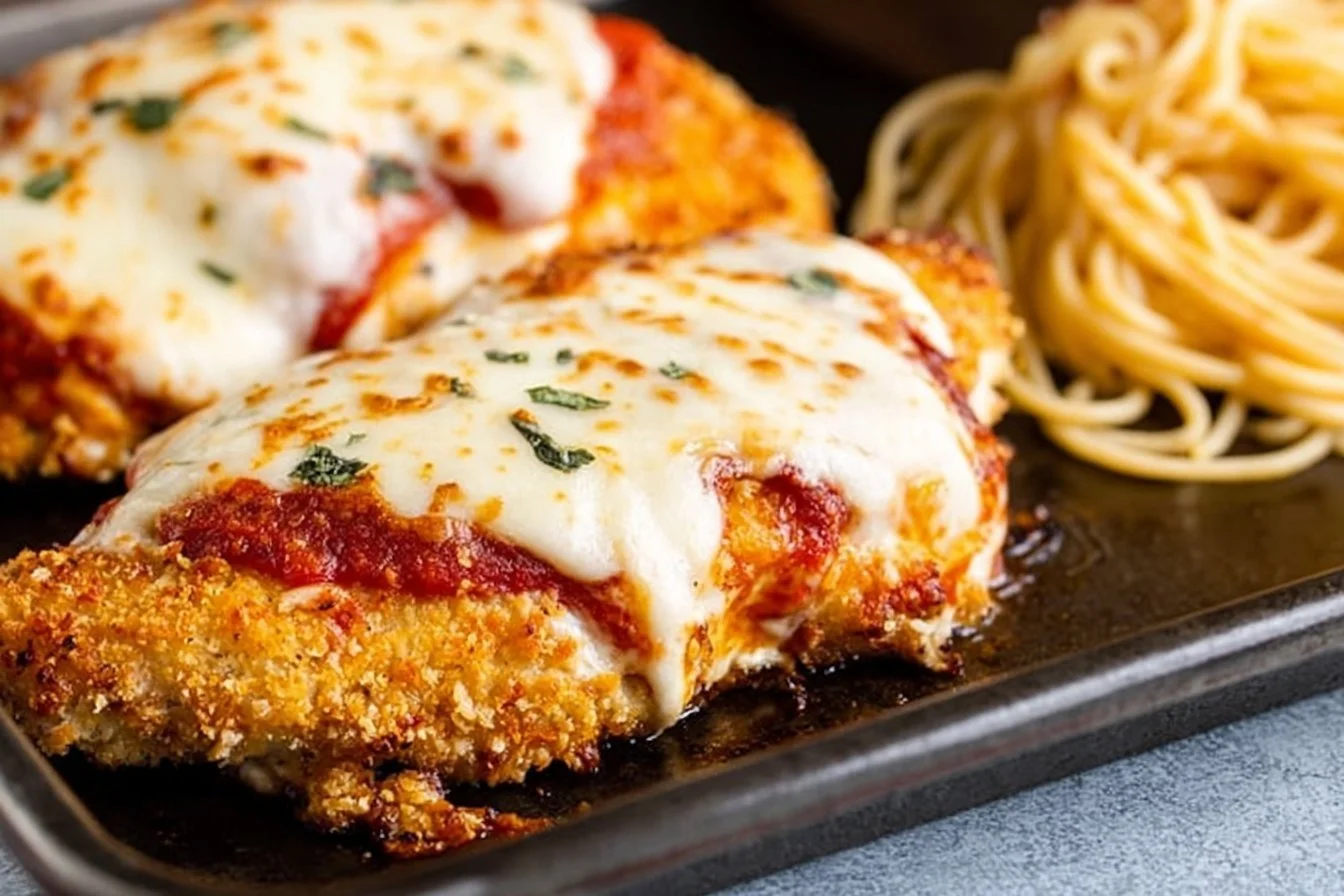 Healthy Oven Baked Chicken Parmesan