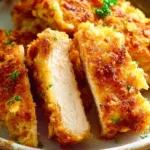 Hellman's Parmesan Crusted Chicken recipe featuring a crispy and flavorful crust.