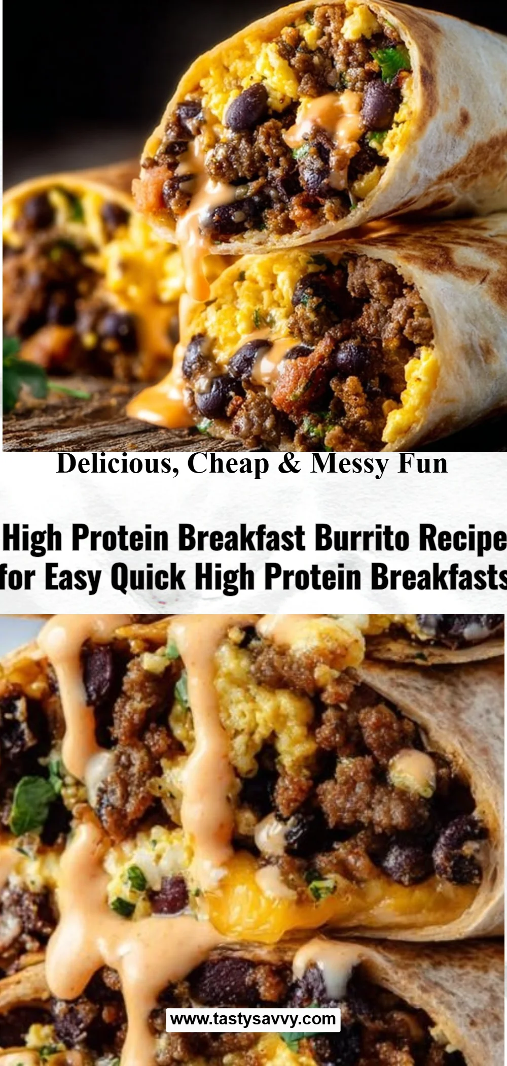 High Protein Breakfast Burrito