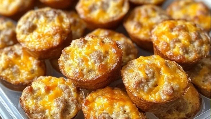 High-Protein Pancake Sausage Mini Muffins