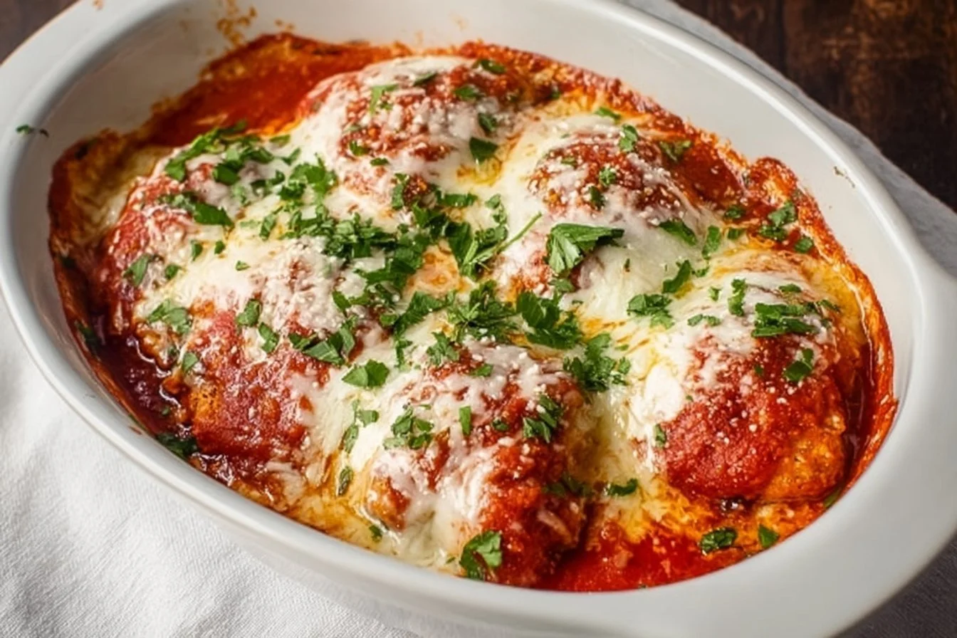 Homemade Chicken Parmesan Chicken Parmesan Delicious homemade Chicken Parmesan served on a plate