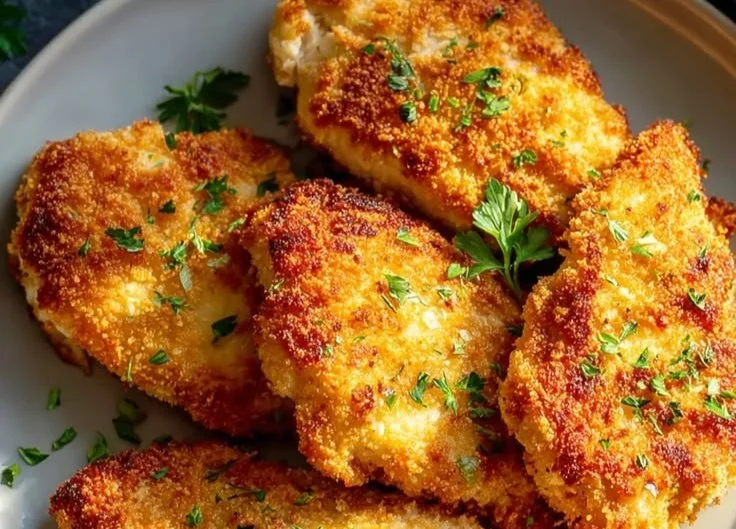 Irresistible Air Fryer Parmesan Crusted Chicken