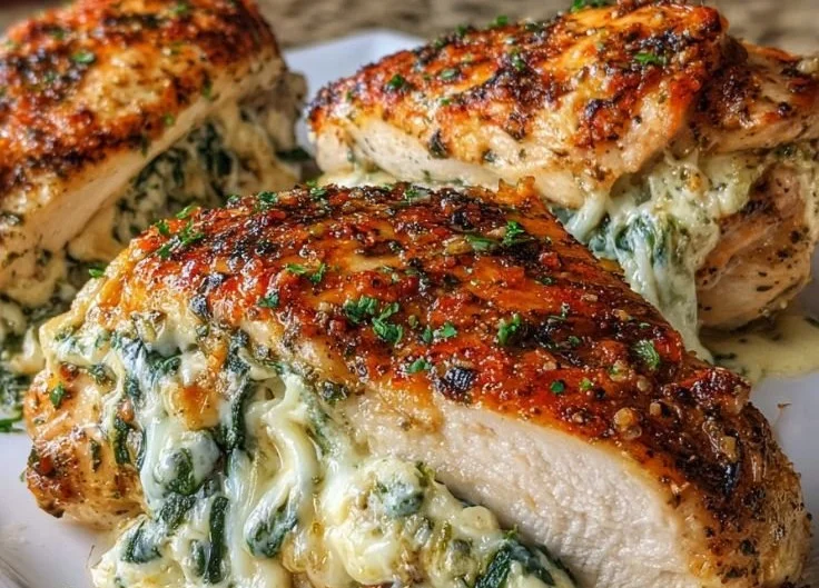 Irresistible Ruth's Chris Stuffed Chicken