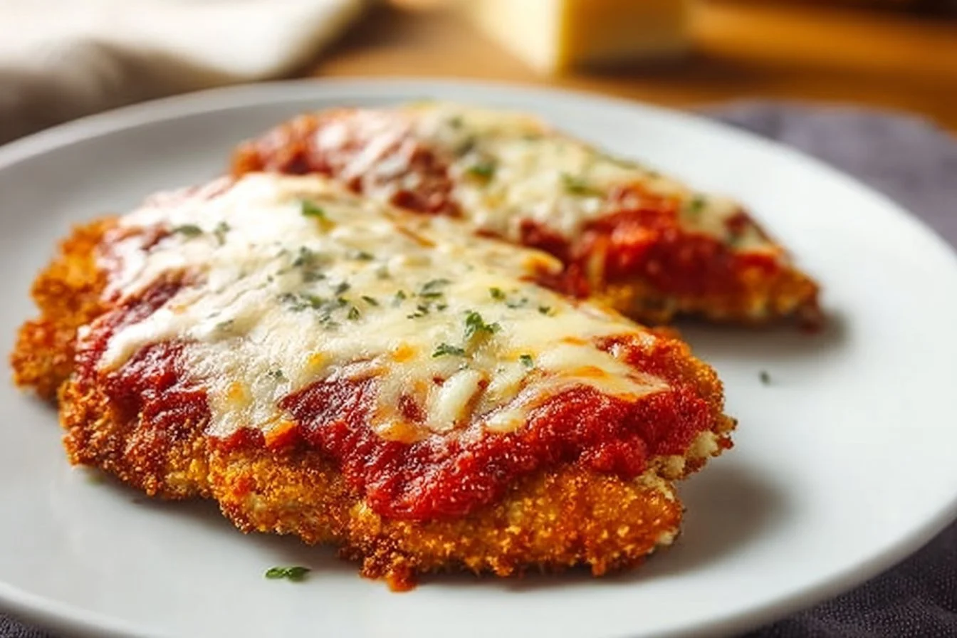Keto Chicken Parmesan Keto Chicken Parmesan Delicious Keto Chicken Parmesan served with fresh herbs and cheese.