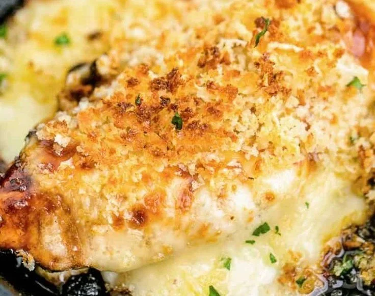 Delicious Longhorn Parmesan Crusted Chicken, golden and crispy
