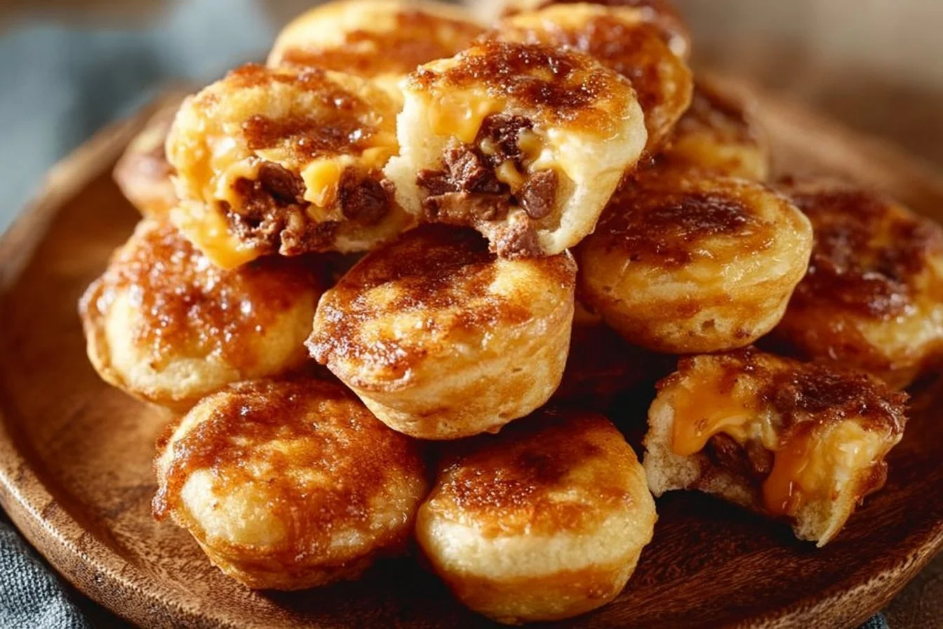 Delicious McGriddle Bites with sweet syrup and savory bacon flavor