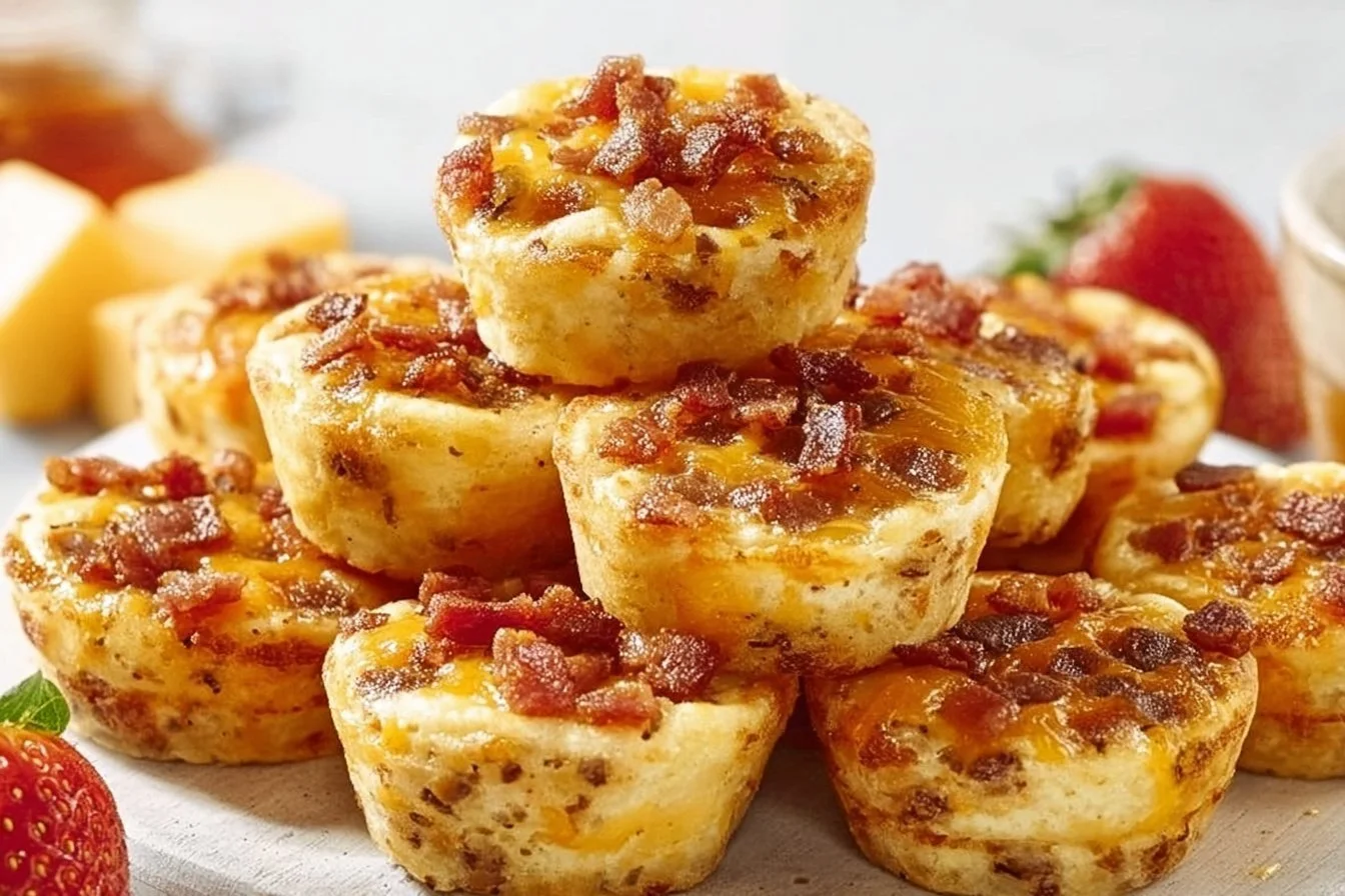 Delicious McGriddle Bites featuring sweet pancakes and savory fillings.
