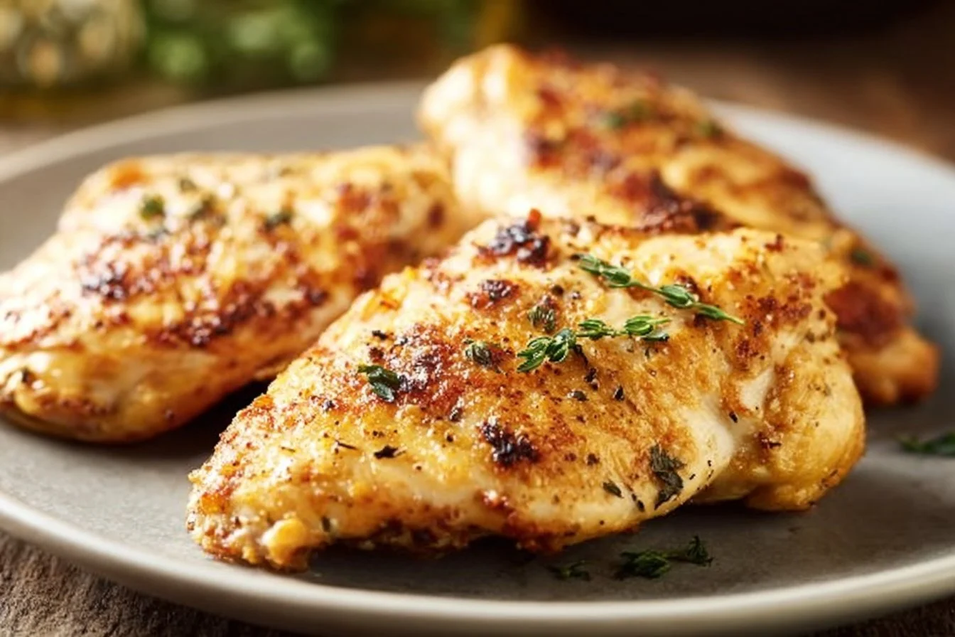 Tender melt-in-your-mouth chicken breast cooked to perfection