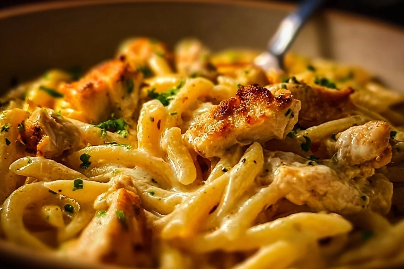 One Pot Garlic Parmesan Chicken Pasta