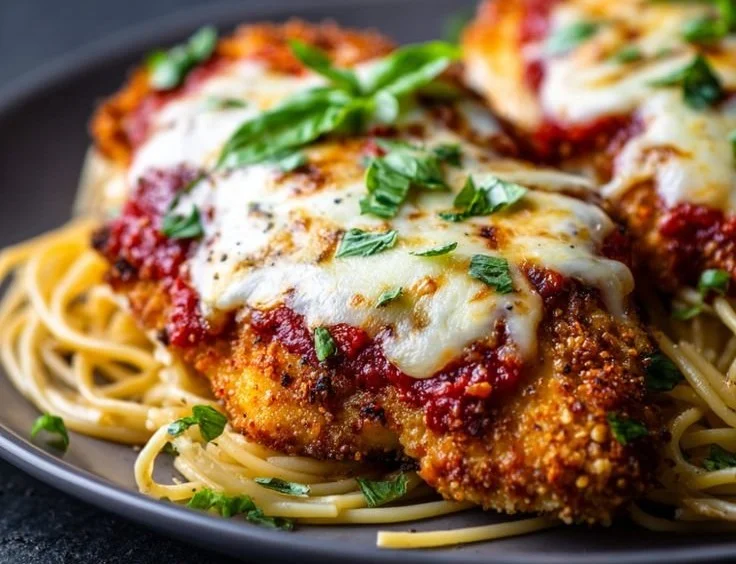 Oven-Baked Chicken Parmesan chicken parmesan Oven-Baked Chicken Parmesan