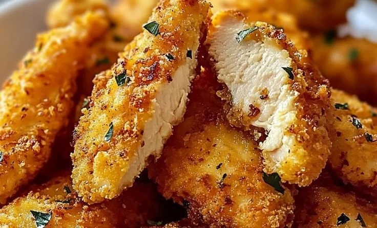 Oven-Baked Crispy Parmesan Chicken Tenders