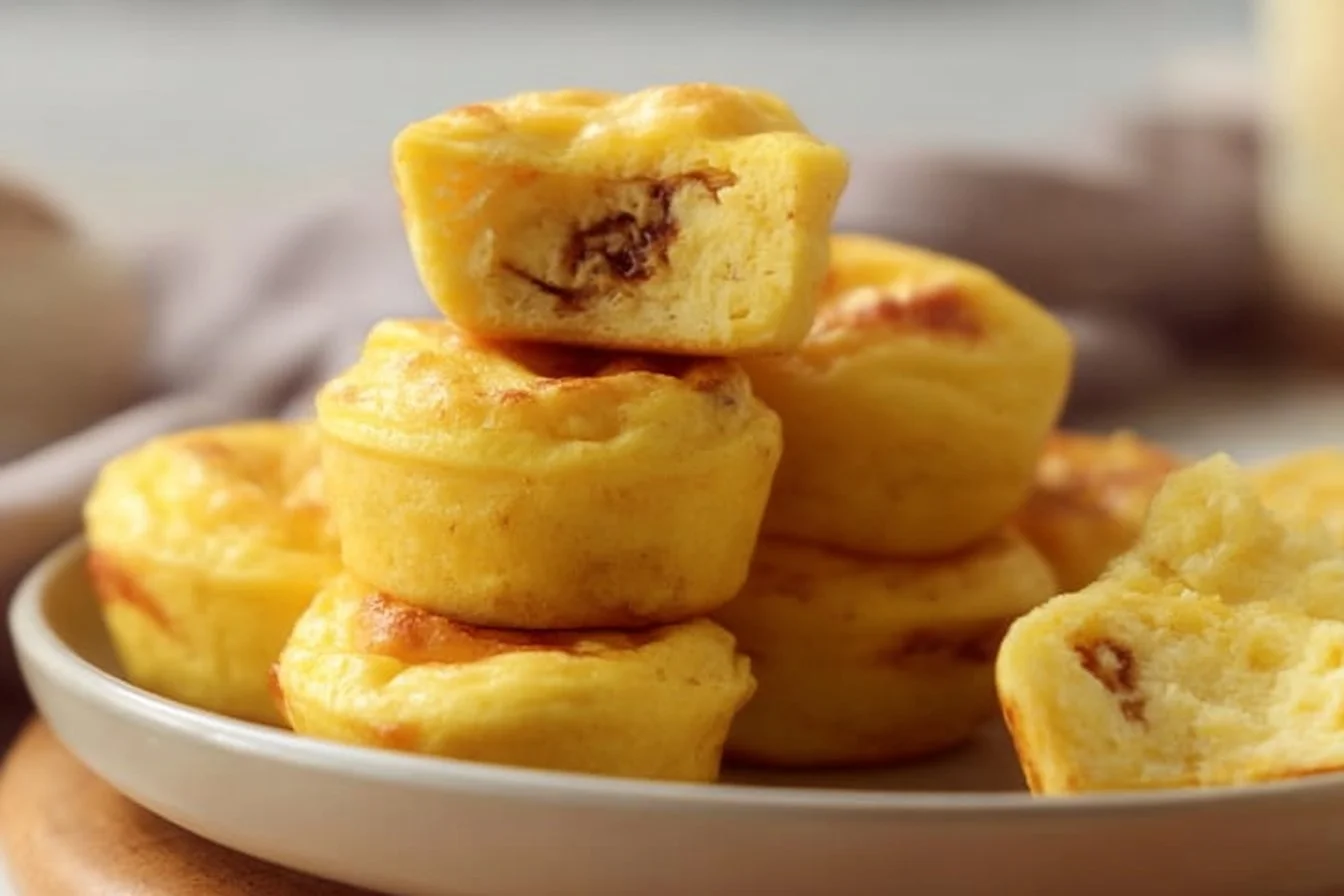 Oven Baked Starbucks Egg Bites egg bites Delicious oven baked Starbucks egg bites with cheese, spinach, and peppers