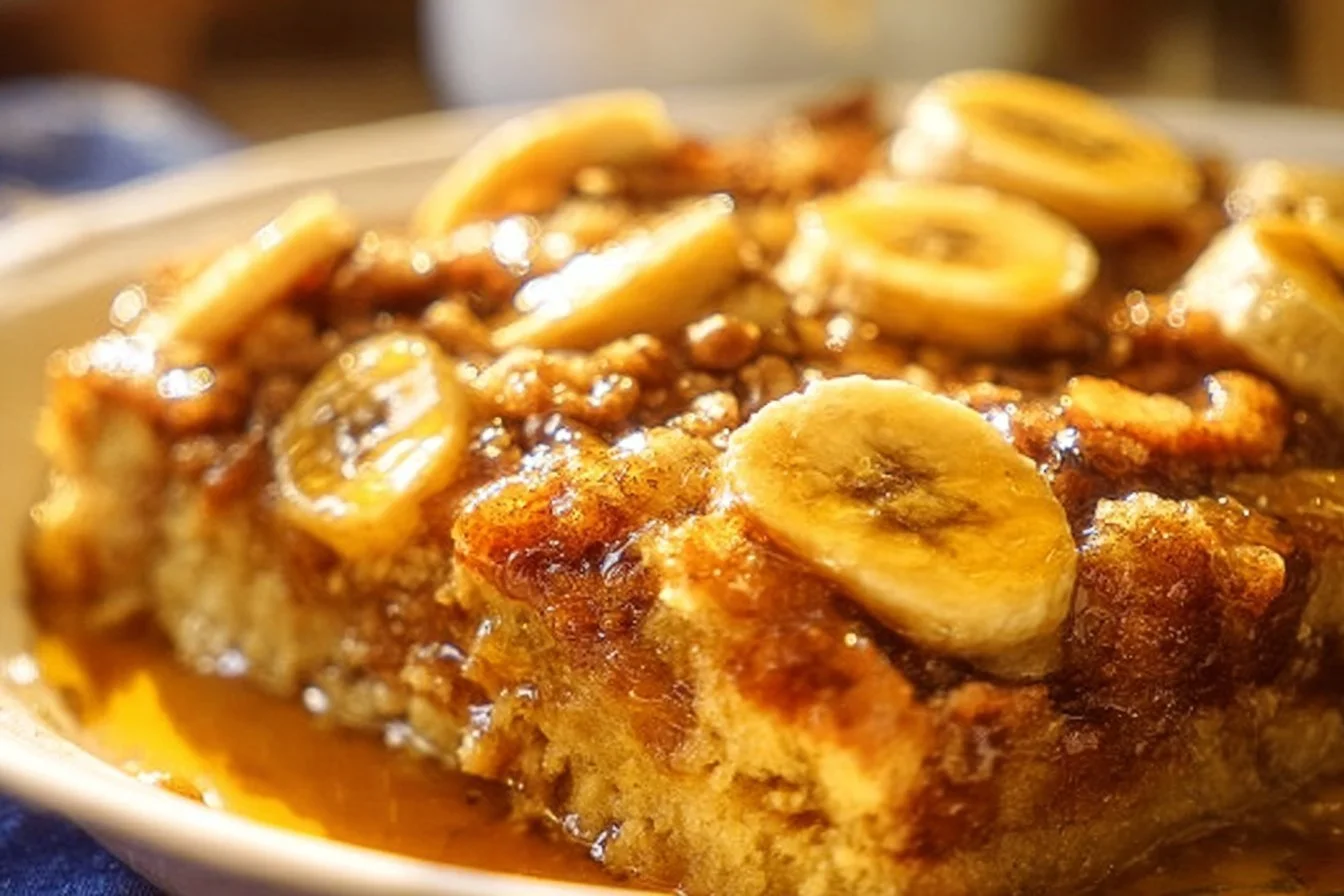 Overnight Baked Banana French Toast Casserole Banana French Toast Overnight Baked Banana French Toast Casserole