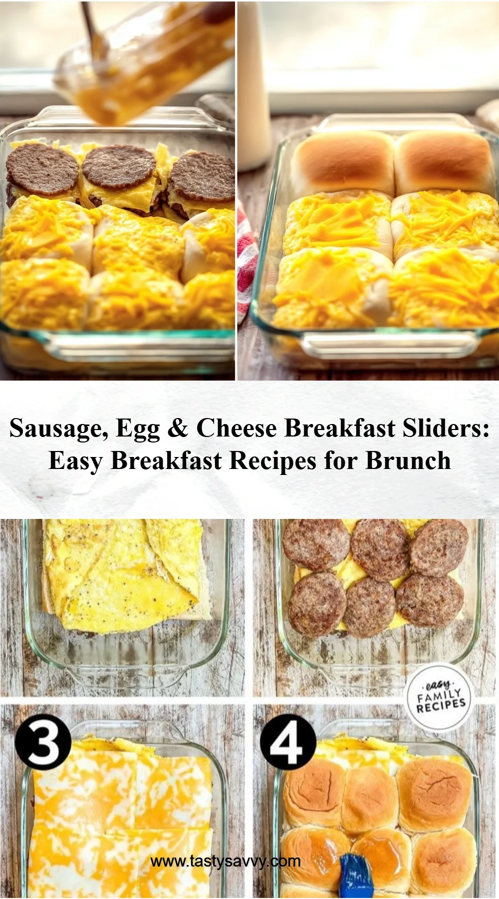 Sausage, Egg, and Cheese Breakfast Sliders breakfast sliders Sausage, Egg, and Cheese Breakfast Sliders