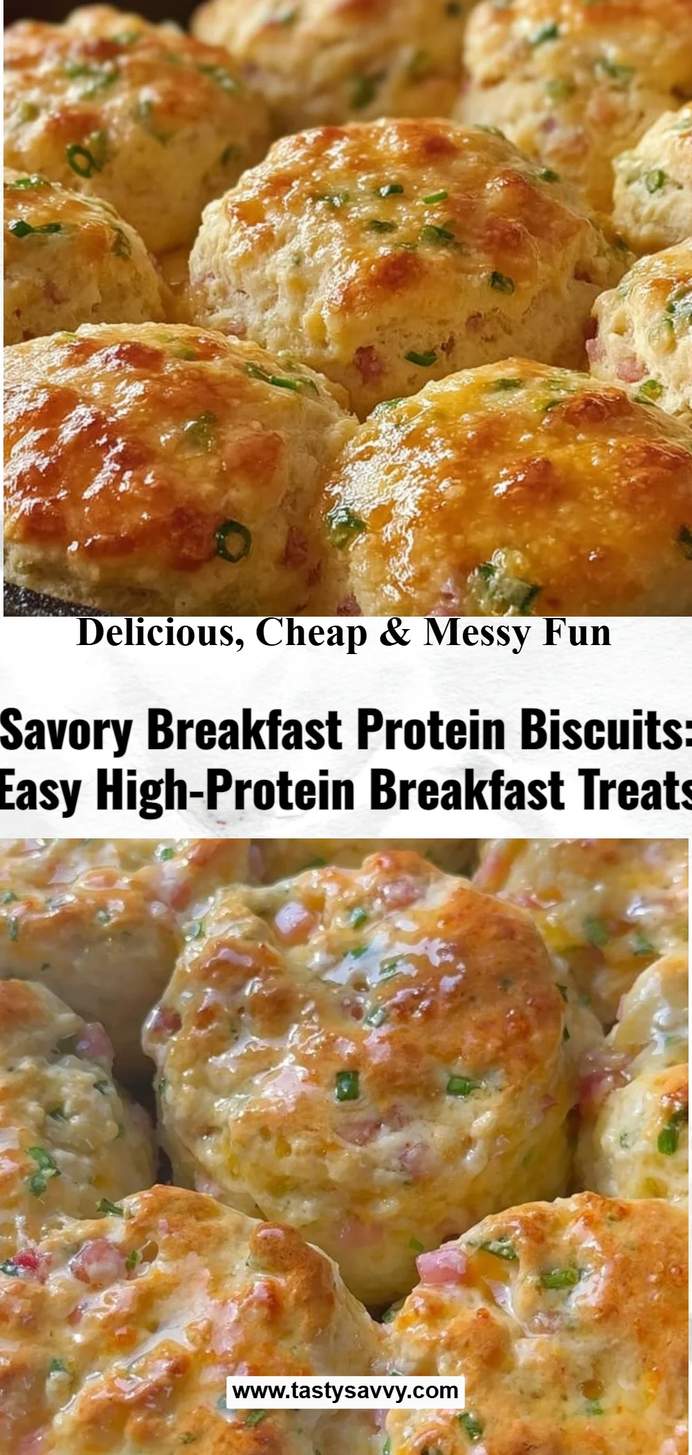 Savory Breakfast Protein Biscuits