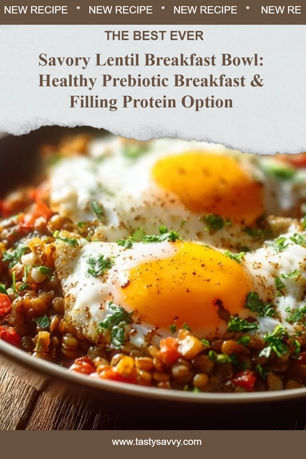 Savory Lentil Breakfast Bowl lentil breakfast Savory Lentil Breakfast Bowl