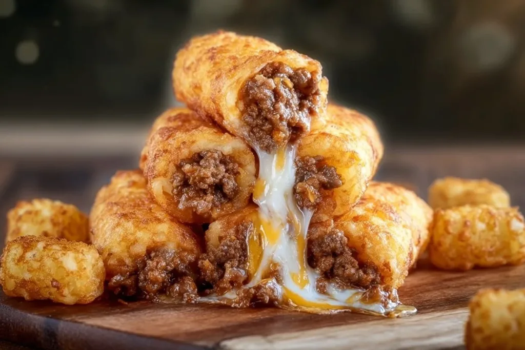 Delicious savory potato burritos served on a plate with vibrant toppings